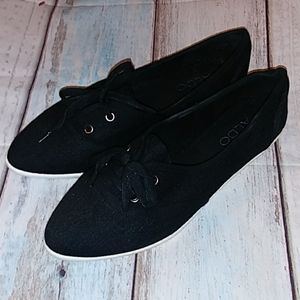 Aldo Pointy Toe Shoe Lace Slip On Sneakers